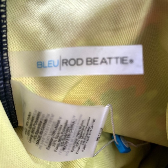 NWT BLEU ROD BEATTIE TWO OF A‎ KIND MULTICOLOR FLORAL ONE PIECE​​​​​ - Picture 9 of 10